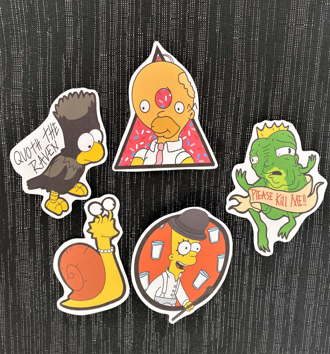 Simpsons Tree House of Horror Sticker Pack Etsy