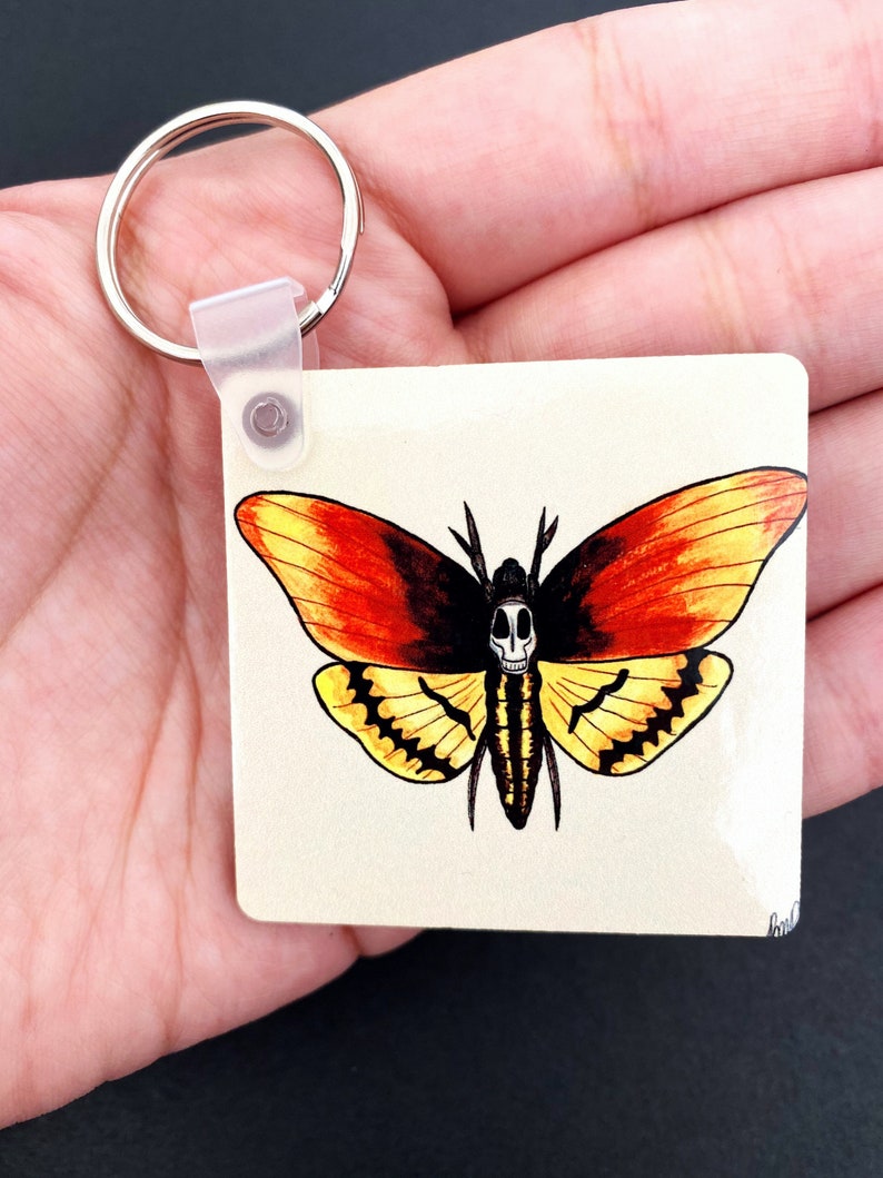 Death Moth Keychain Silence of the Lamb Keychain Etsy UK