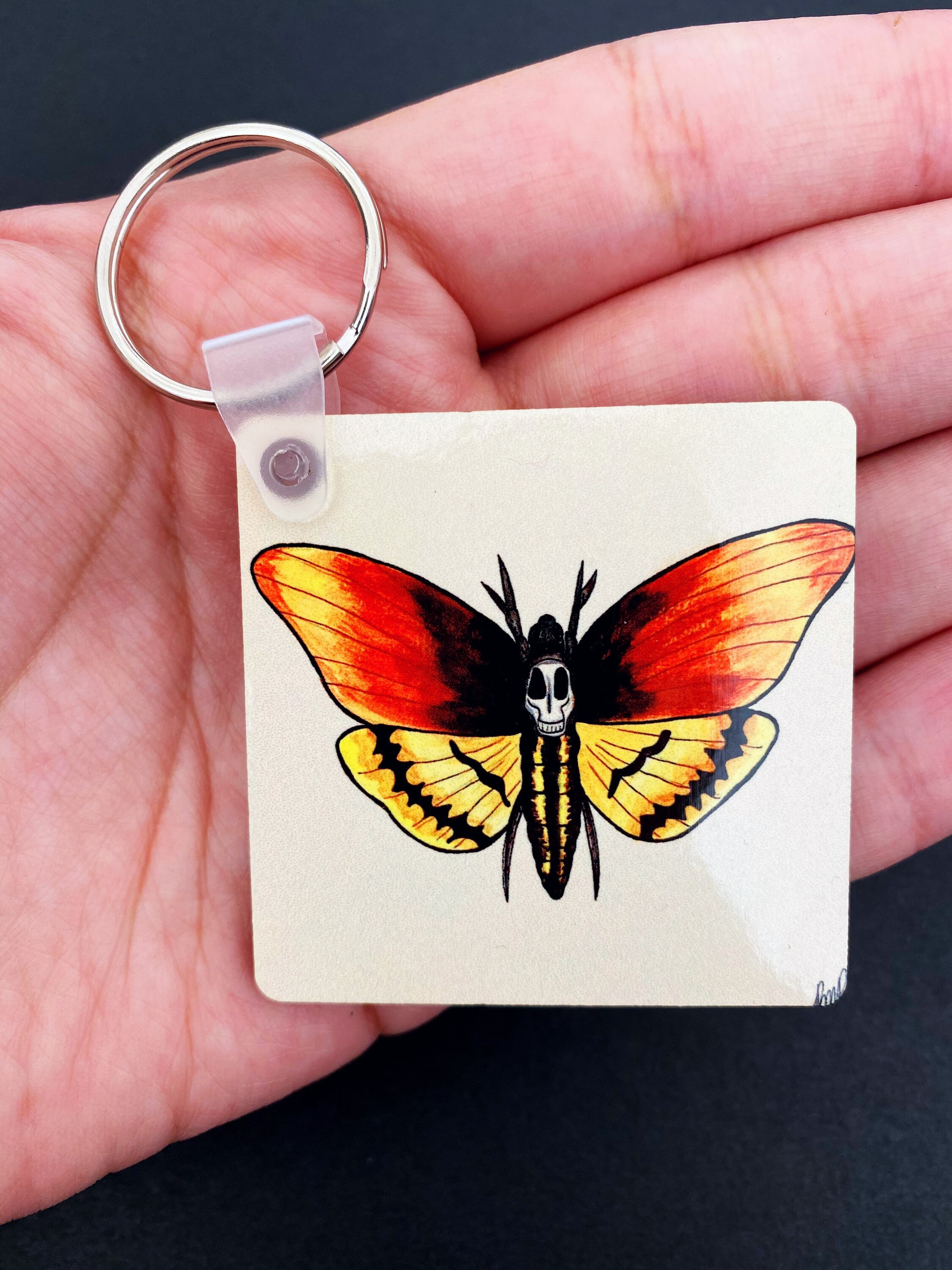 Death Moth Keychain Silence of the Lamb Keychain Etsy UK