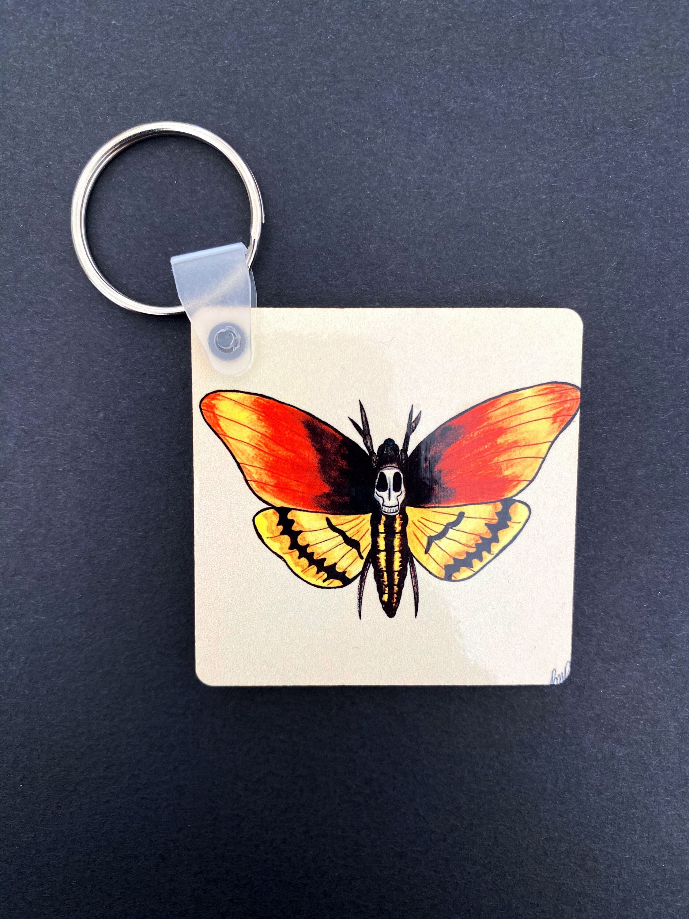 Death Moth Keychain Silence of the Lamb Keychain Etsy UK