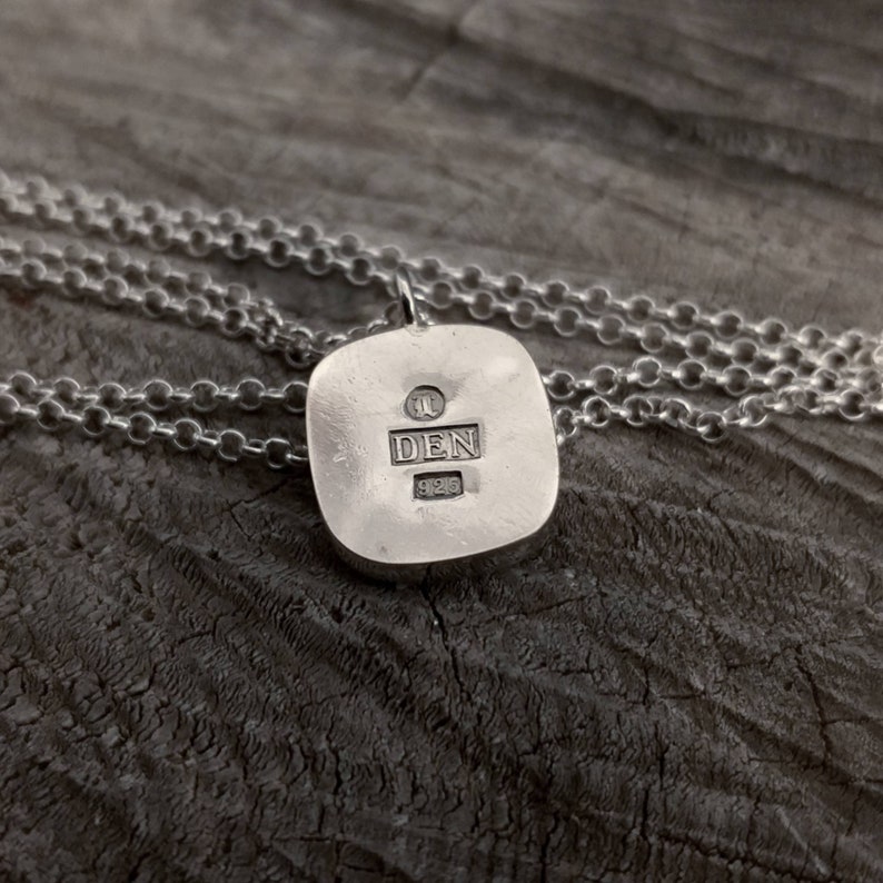 Unique Handmade Silver Necklace with Onyx MD255