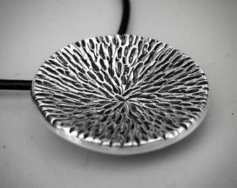 Sterling Silver Pendant on Leather Cord, (MD501)