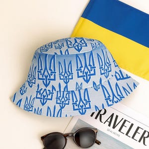 Панама с 3D-принтом герба Украины | Панама унисекс | Сделано в Украине
