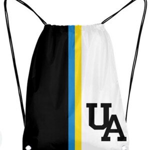 Mochila ucraniana com cordão 3d, bolsa para mulheres, homens, crianças, à prova d'água, verão, piquenique, praia, bolsa esportiva, bolsa com cordão para crianças