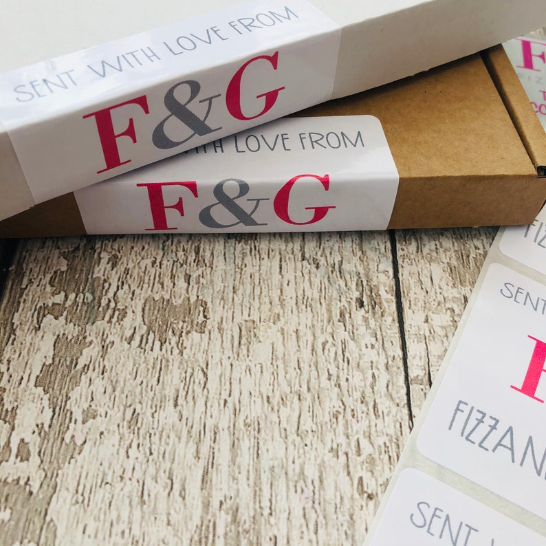 Personalised Logo Stickers Packaging Label Box Seal Etsy