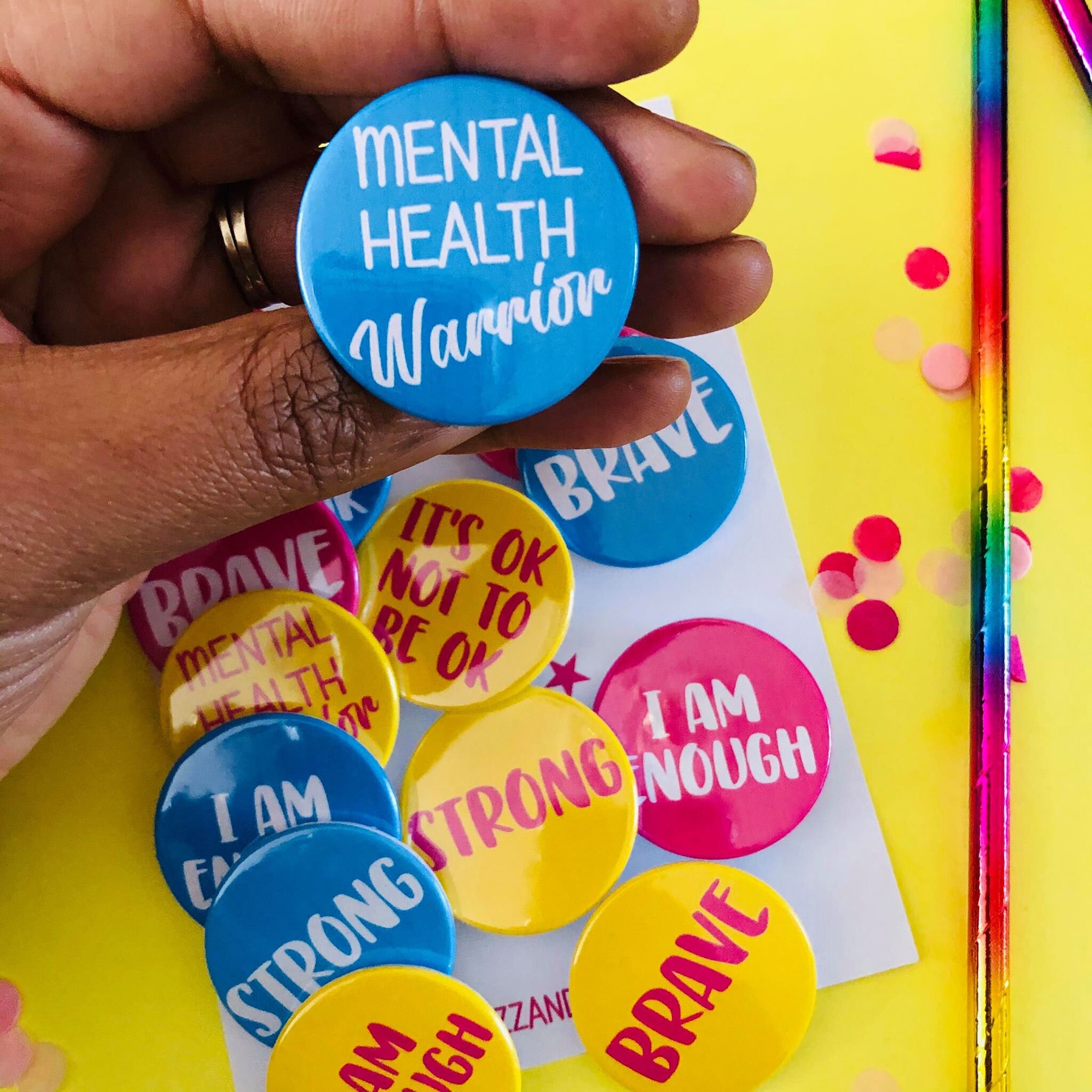 Mental Health Awareness Pin Badge Mental Health Etsy