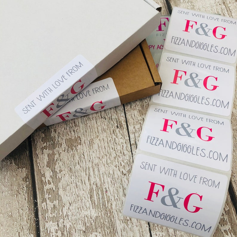 Personalised Logo Stickers Packaging Label Box Seal Etsy