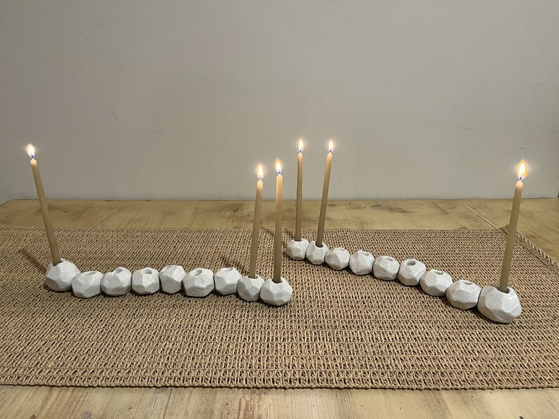 Unique Handmade Ceramic Hanukkah Menorah Chanukah Candle Etsy Australia