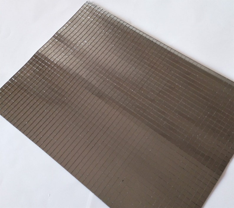Grey Glass Mirror Mosaic Tile Mini Square Grey Glass Mirror Mosaic Tile Mini
