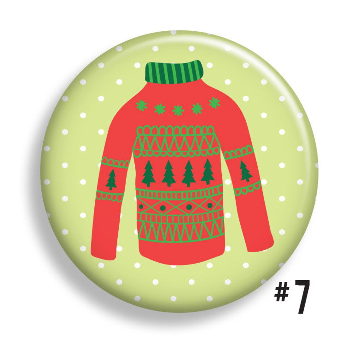 Christmas Buttons Etsy