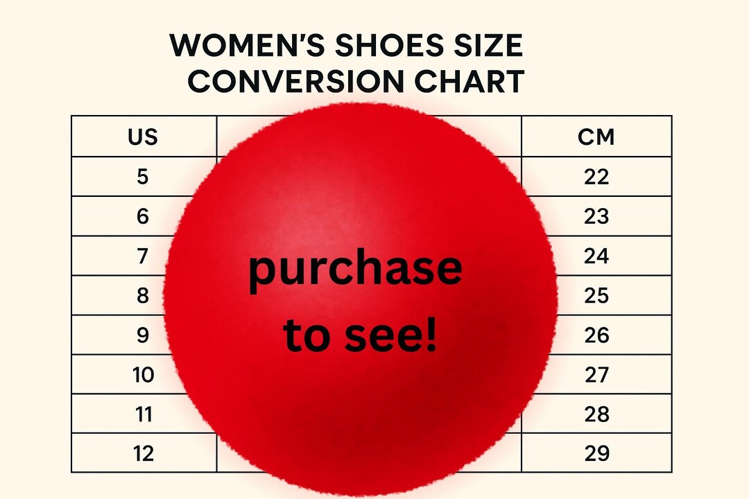 Tabla de conversión de tallas de zapatos para mujer. Fácil de usar e ...