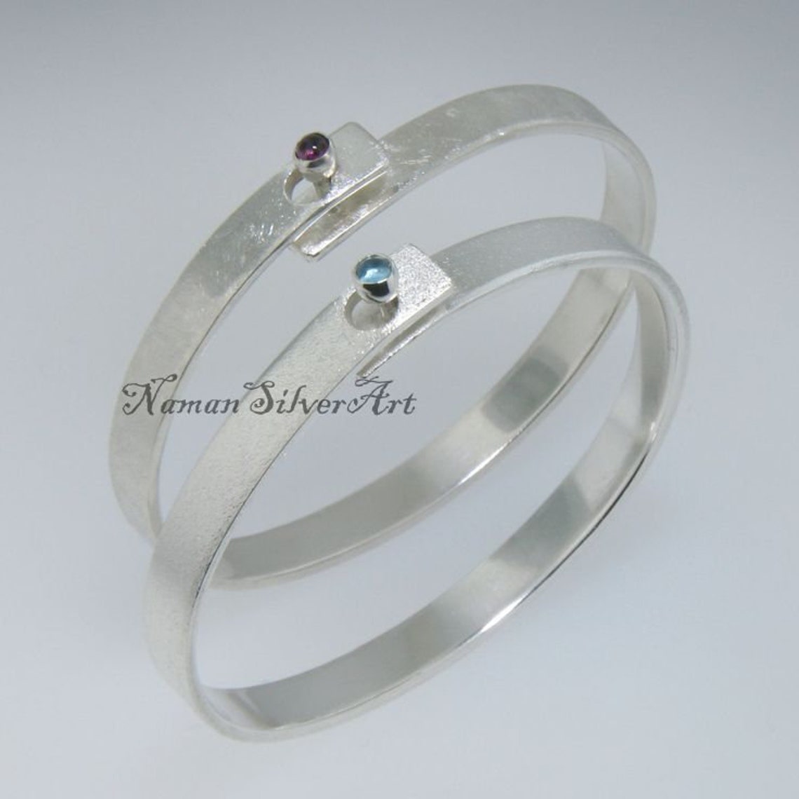 Plain Sterling Silver Bangle Smooth and Highly Polished Etsy