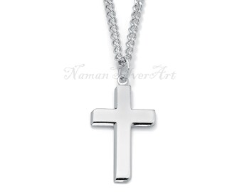 Sterling Silver Cross Necklace Silver 