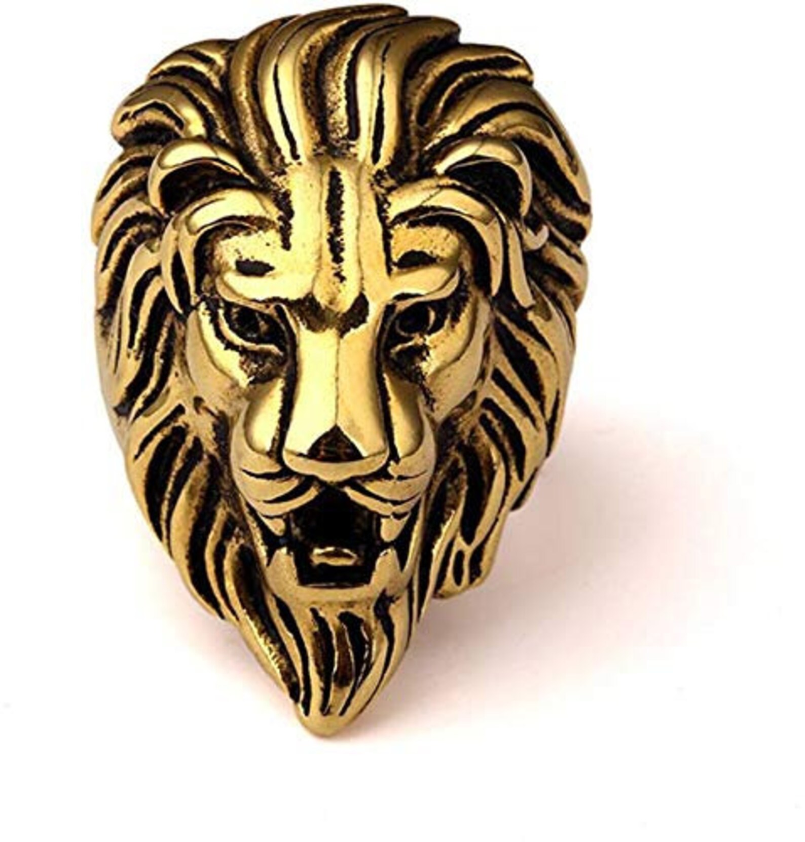 Silver Lion Men's ring 925 sterling silver lion face ring Etsy