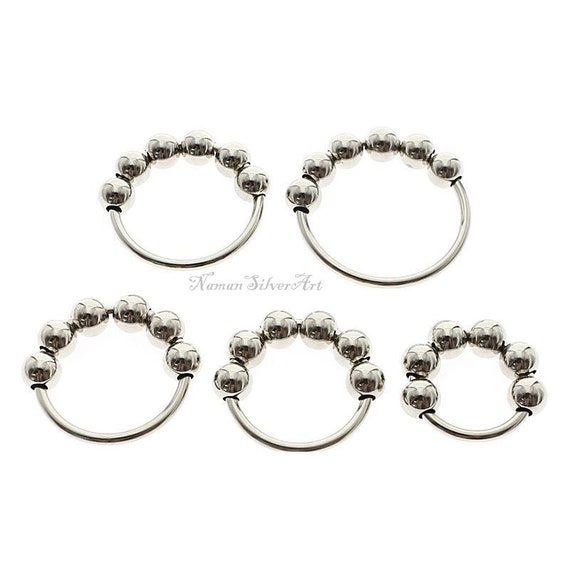 1.0625 inch Silvertone Cockring 27mm Glans Ring Penis Ring
