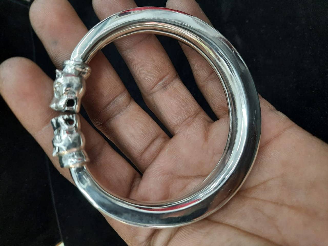 Heavy silver men's bangle 925 sterling silver handmade Etsy