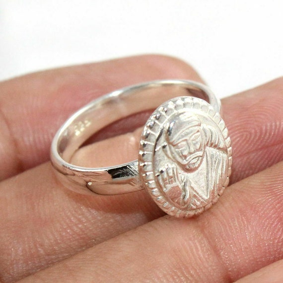 Sai Baba Silver Finger Ring : Amazon.in: Jewellery