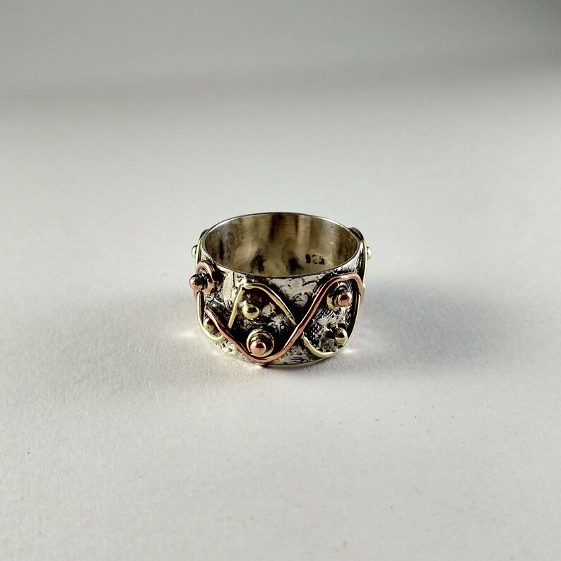 Spinner Ring Chunky Ring unique Ring LOVELY Sale Gemstone Ring Handmade Gift Ring Anxiety Ring Sterling Silver Ring Meditation Ring