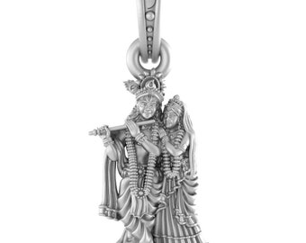 Buy Gold Krishna Pendant Online In 