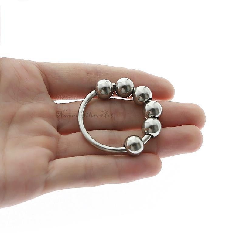 1.0625 inch Silvertone Cockring 27mm Glans Ring Penis Ring