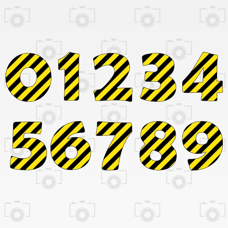 png Instant files download svg Print or more Construction Numbers Digital clipart for Design Cut files Construction Numbers svg dxf
