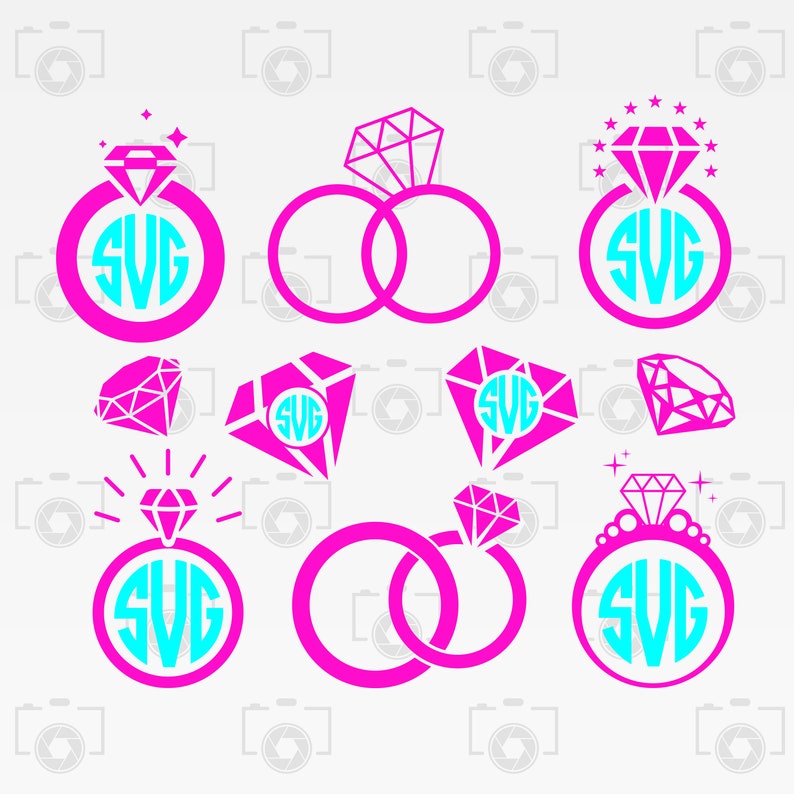 Download Kits Craft Supplies Tools Ring Wedding Svg Dxf Png Instant Files Download Svg Print Or More Cut File Ring Wedding Monogram Digital Clipart For Design