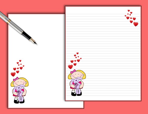 children's writing paper and envelope sets