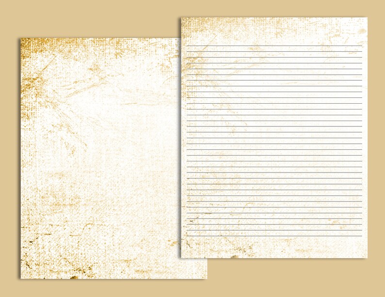 SEPIA DISTRESSED Printable Paper Pack Instant Download | Etsy