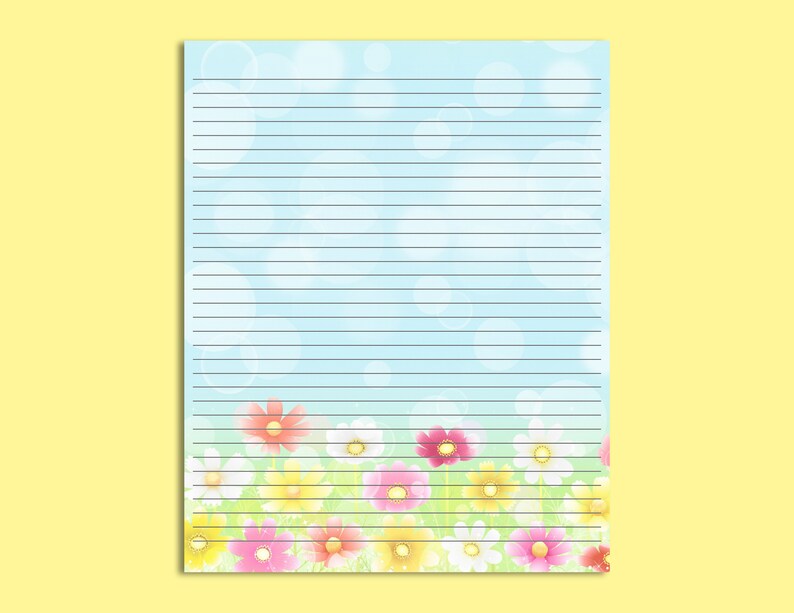 BLUE SKY Printable Stationery Set Instant Digital Download | Etsy