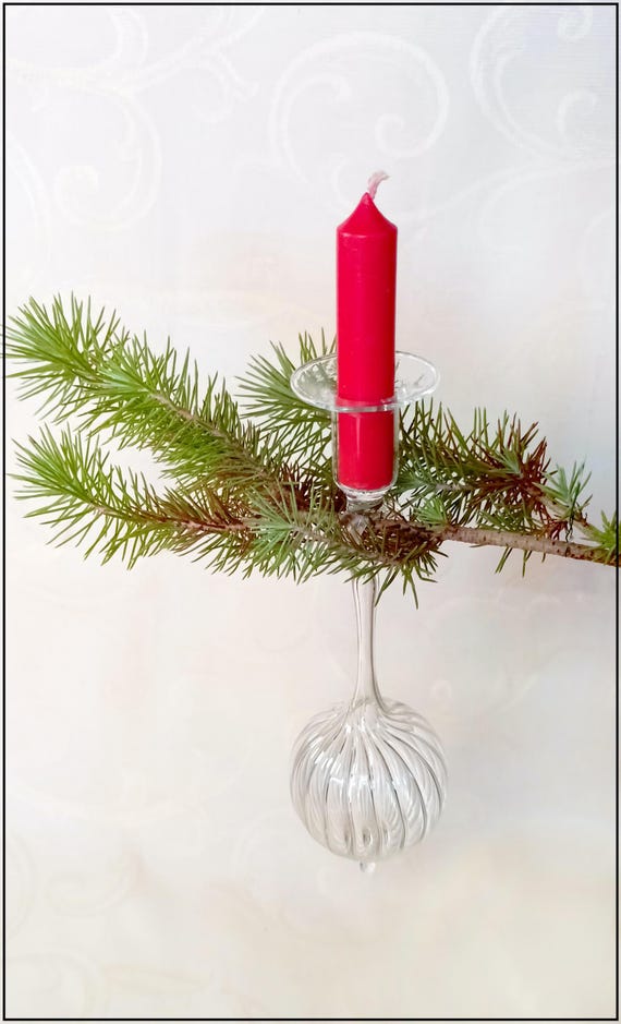 Pendelkerzenhalter mit Rillenkugel , Balancekerzenhalter