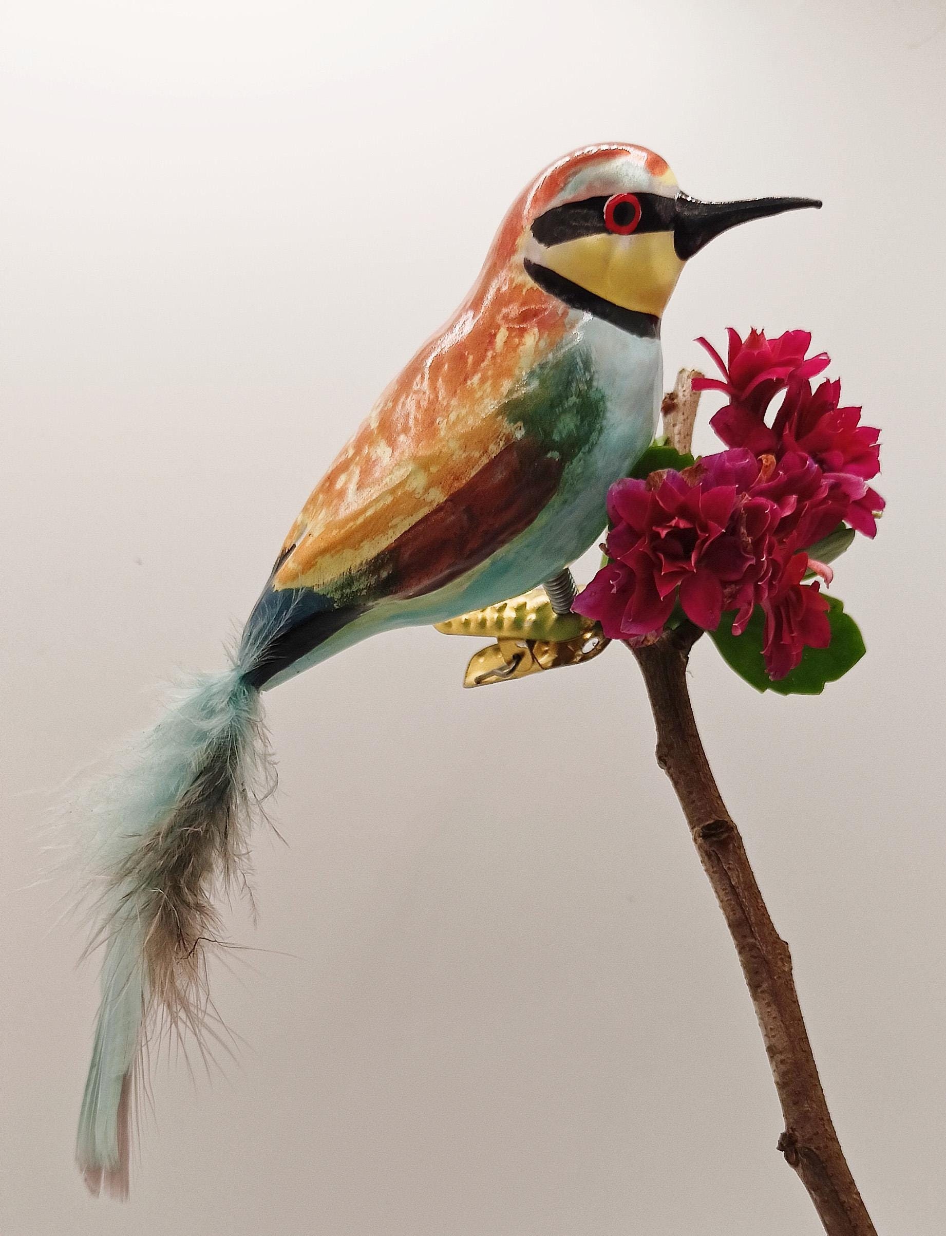 Bee-eater Christmas tree decoration mouth-blown