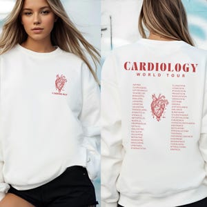 Cardiology Medications Band Sweatshirt, Healthcare Worker Gift, Medical Apparel, medication Crewneck, Heart Meds Tee