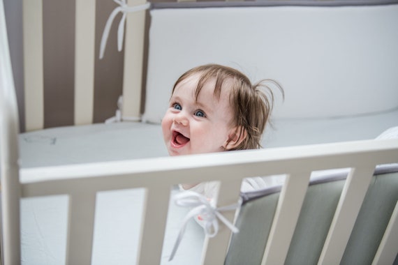 Breathable Organic Star Crib Bumper For Standard Baby Cribs Etsy