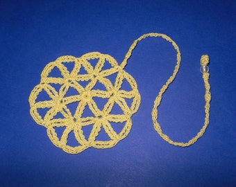 crochet Bookmark FLOWER OF LIFE