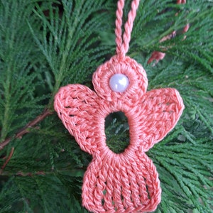 2 crochet Angels Charm salmon image 9