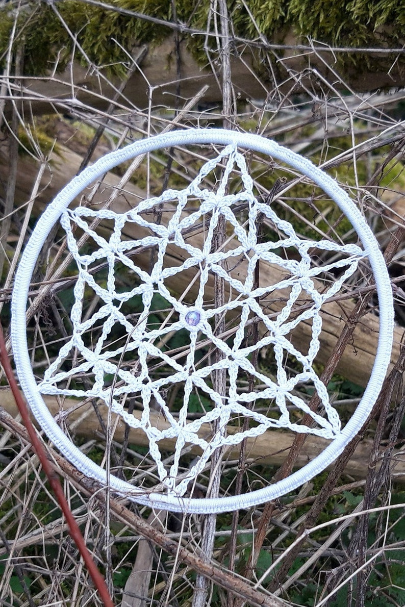 Dreamcatcher crochet FLOWER OF LIFE image 8