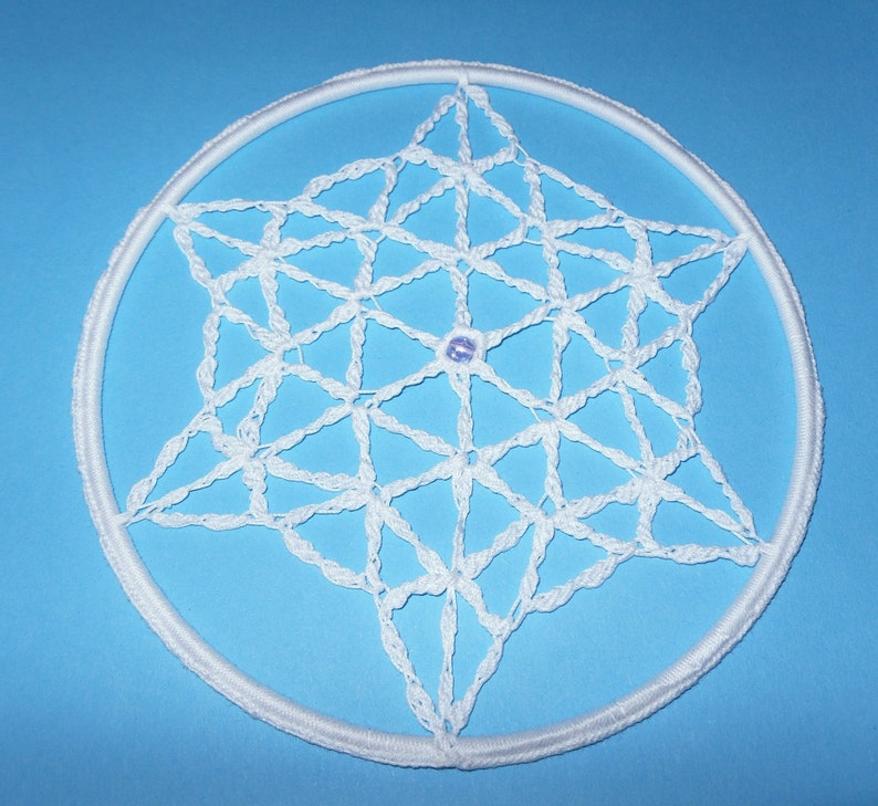 Dreamcatcher crochet FLOWER OF LIFE image 1