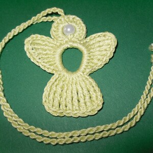 crochet Angel Charm green image 5