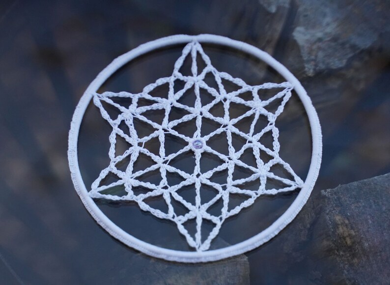 Dreamcatcher crochet FLOWER OF LIFE image 2