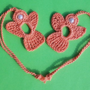 2 crochet Angels Charm salmon image 6