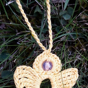 6 Anges au crochet en jaune image 10