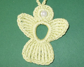 crochet Angel Charm green