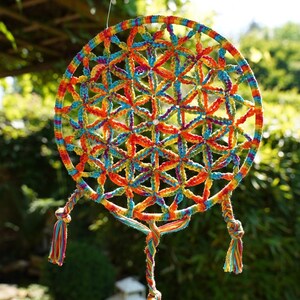 Dreamcatcher crochet FLOWER OF LIFE image 2