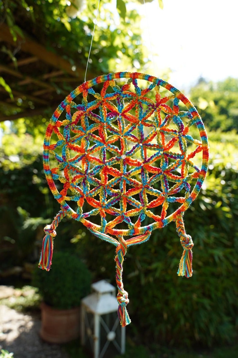 Dreamcatcher crochet FLOWER OF LIFE image 2