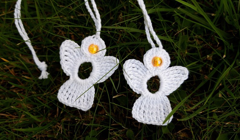 4 crochet Angel Charms image 2