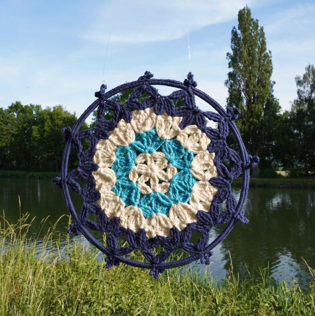 Dreamcatcher Crochet FLOWER OF LIFE Etsy UK