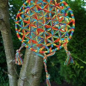 Dreamcatcher crochet FLOWER OF LIFE image 10