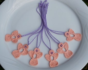 crochet Angels apricot 6 pieces Set