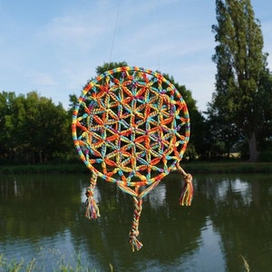Dreamcatcher crochet FLOWER OF LIFE image 1