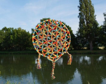 Dreamcatcher crochet FLOWER OF LIFE